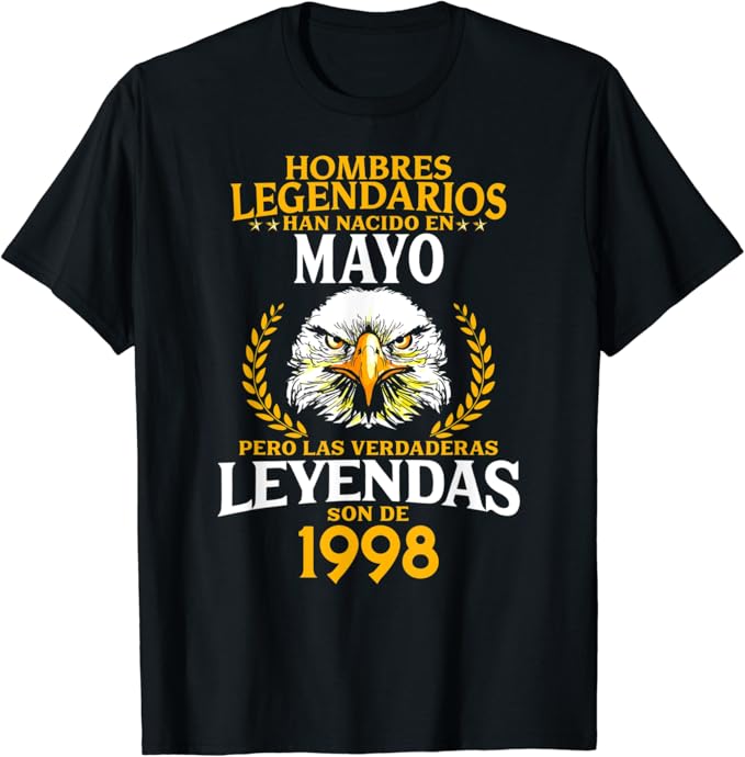 23 Años Hombres Legendarios Nacidos en Mayo de 1998 TShirt Clothing